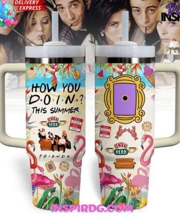Friends Tv Series Custom Stanley Quencher 40Oz Stainless Steel Tumbler
