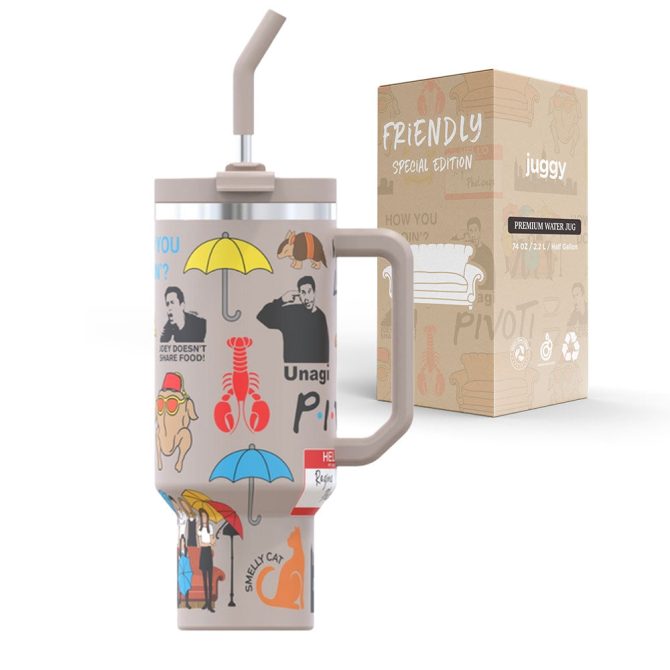 Friends Tv Series Custom Stanley Quencher 40Oz Stainless Steel Tumbler
