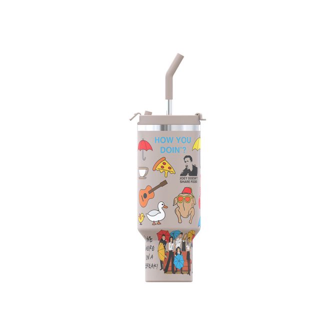 Friends Tv Series Custom Stanley Quencher 40Oz Stainless Steel Tumbler - Image 5
