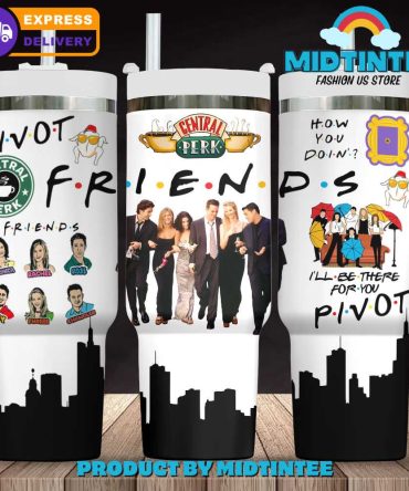 Friends Tv Series Custom Stanley Quencher 40Oz Stainless Steel Tumbler With Handle