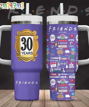 Friends Tv Series Custom Stanley Quencher 40Oz Stainless Steel Tumbler With Handle