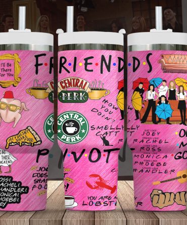 Friends Tv Series Custom Stanley Quencher 40Oz Stainless Steel Tumbler With Handle