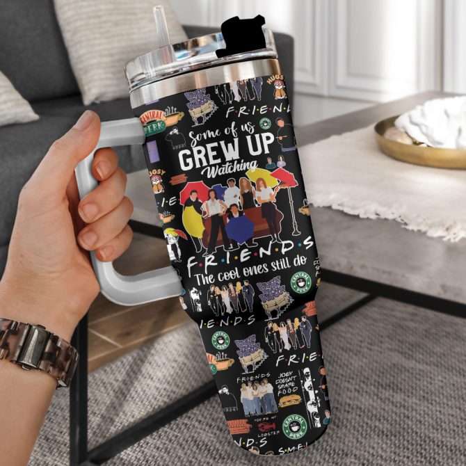 Friends Tv Series Custom Stanley Quencher 40Oz Stainless Steel Tumbler With Handle - Image 3