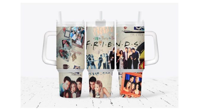 Friends Tv Series Custom Stanley Quencher 40Oz Stainless Steel Tumbler With Handle