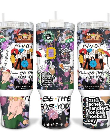 Friends Tv Series Custom Stanley Quencher 40Oz Stainless Steel Tumbler With Handle
