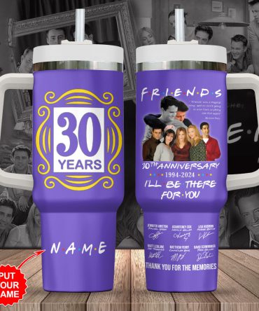 Friends Tv Series Custom Stanley Quencher 40Oz Stainless Steel Tumbler With Handle