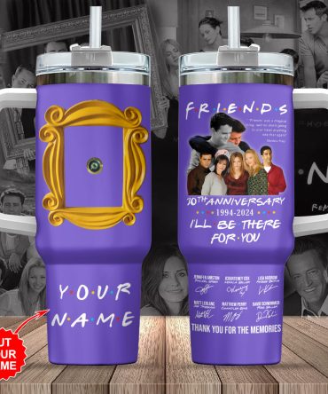 Friends Tv Series Custom Stanley Quencher 40Oz Stainless Steel Tumbler With Handle