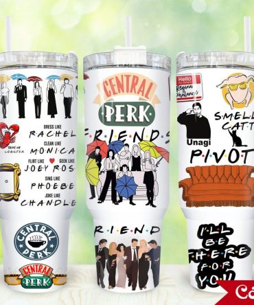 Friends Tv Series Custom Stanley Quencher 40Oz Stainless Steel Tumbler With Handle