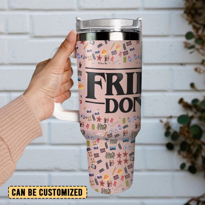 Friends Tv Series Custom Stanley Quencher 40Oz Stainless Steel Tumbler With Handle - Image 3