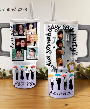 Friends Tv Series Custom Stanley Quencher 40Oz Stainless Steel Tumbler With Handle