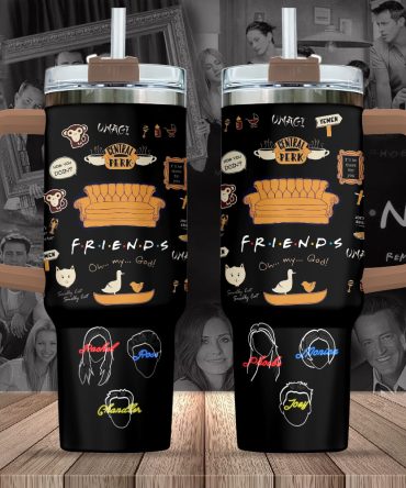 Friends Tv Series Custom Stanley Quencher 40Oz Stainless Steel Tumbler With Handle