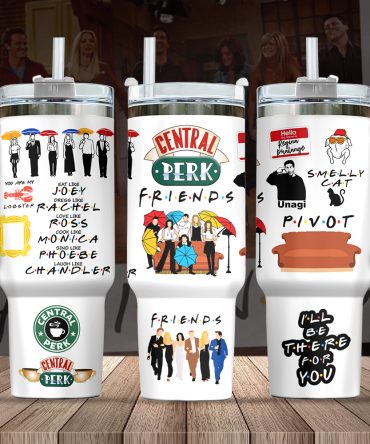 Friends Tv Series Custom Stanley Quencher 40Oz Stainless Steel Tumbler With Handle