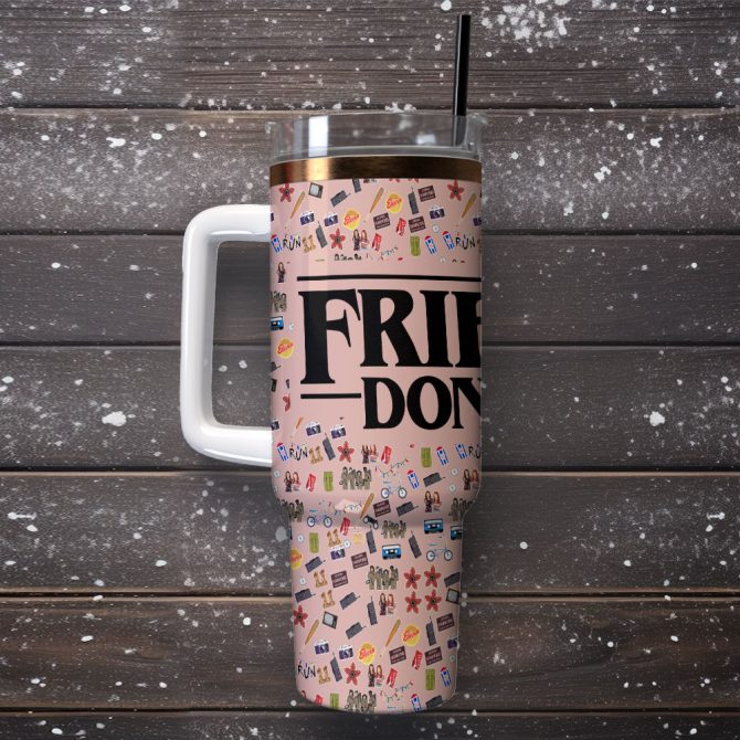 Friends Tv Series Custom Stanley Quencher 40Oz Stainless Steel Tumbler With Handle - Image 2