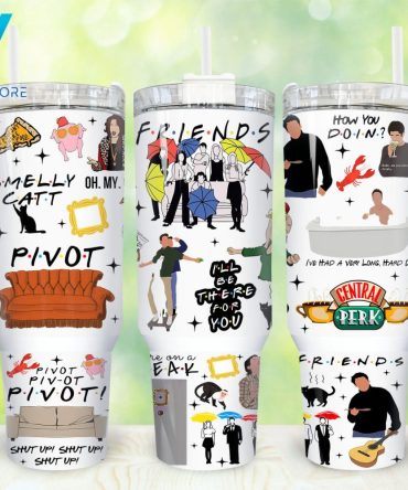 Friends Tv Series Custom Stanley Quencher 40Oz Stainless Steel Tumbler With Handle
