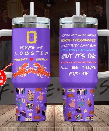 Friends Tv Series Custom Stanley Quencher 40Oz Stainless Steel Tumbler With Handle