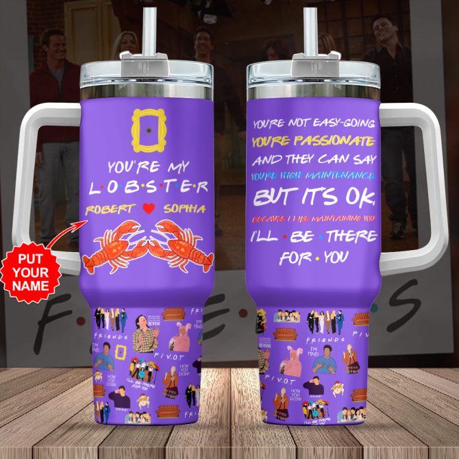 Friends Tv Series Custom Stanley Quencher 40Oz Stainless Steel Tumbler With Handle