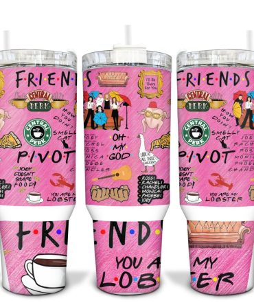 Friends Tv Series Custom Stanley Quencher 40Oz Stainless Steel Tumbler With Handle