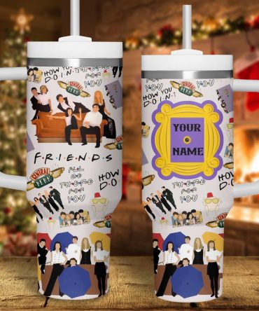Friends Tv Series Custom Stanley Quencher 40Oz Stainless Steel Tumbler With Handle