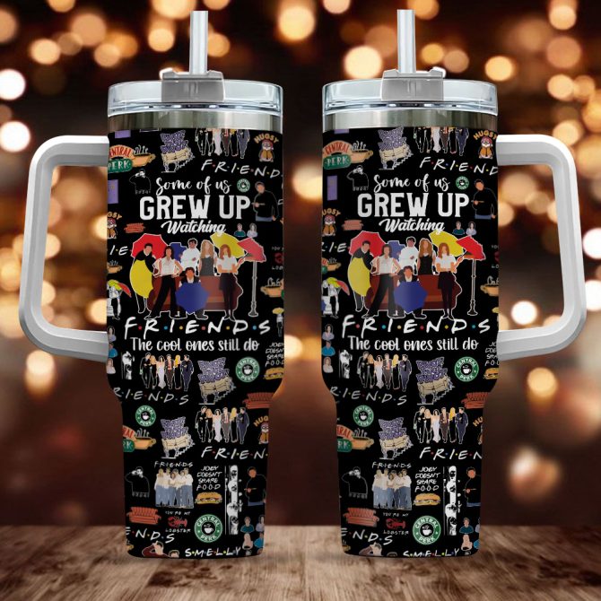 Friends Tv Series Custom Stanley Quencher 40Oz Stainless Steel Tumbler With Handle