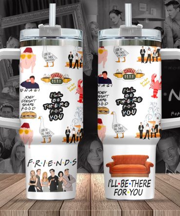 Friends Tv Series Custom Stanley Quencher 40Oz Stainless Steel Tumbler With Handle