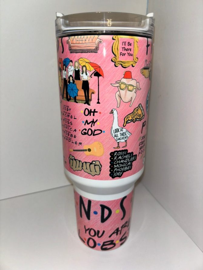 Friends Tv Series Custom Stanley Quencher 40Oz Stainless Steel Tumbler With Handle - Image 2