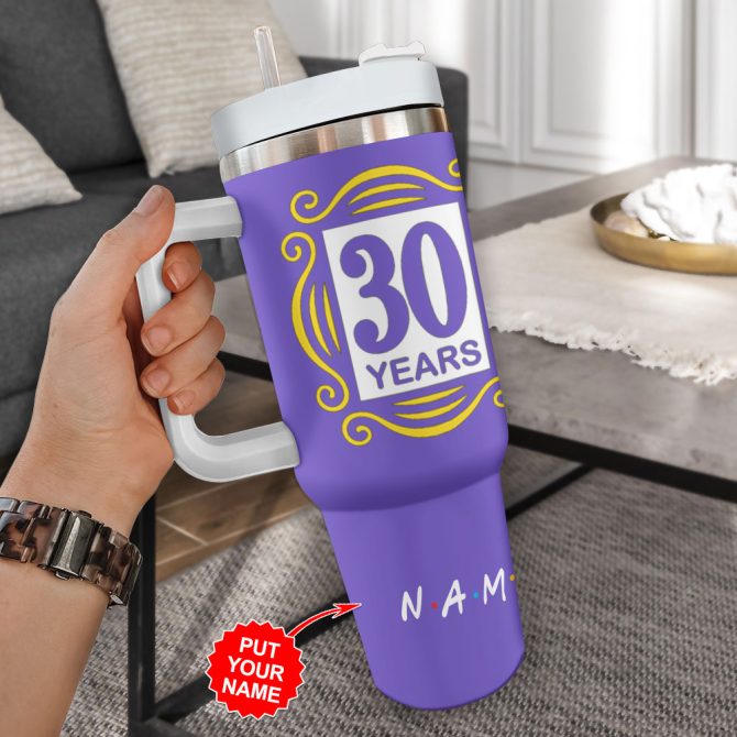 Friends Tv Series Custom Stanley Quencher 40Oz Stainless Steel Tumbler With Handle - Image 2