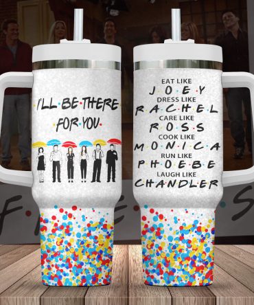 Friends Tv Series Custom Stanley Quencher 40Oz Stainless Steel Tumbler With Handle