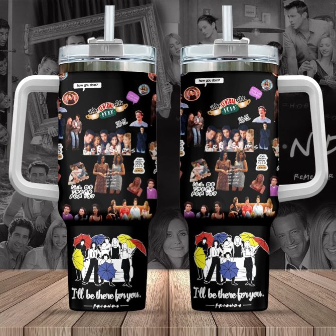 Friends Tv Series Custom Stanley Quencher 40Oz Stainless Steel Tumbler With Handle