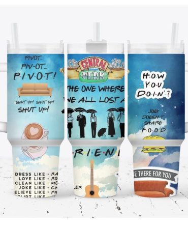 Friends Tv Series Custom Stanley Quencher 40Oz Stainless Steel Tumbler With Handle