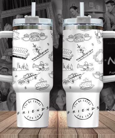 Friends Tv Series Custom Stanley Quencher 40Oz Stainless Steel Tumbler With Handle