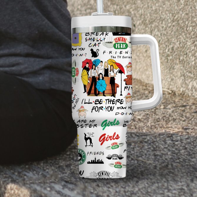 Friends Tv Series Custom Stanley Quencher 40Oz Stainless Steel - Image 3