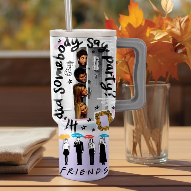 Friends Tv Series Custom Stanley Quencher 40Oz Stainless Steel - Image 2