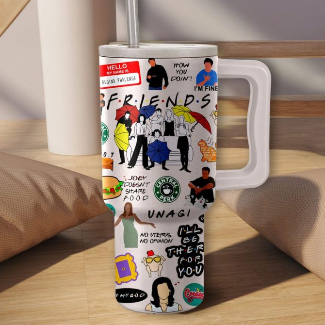 Friends Tv Series Custom Stanley Quencher 40Oz Stainless Steel - Image 2