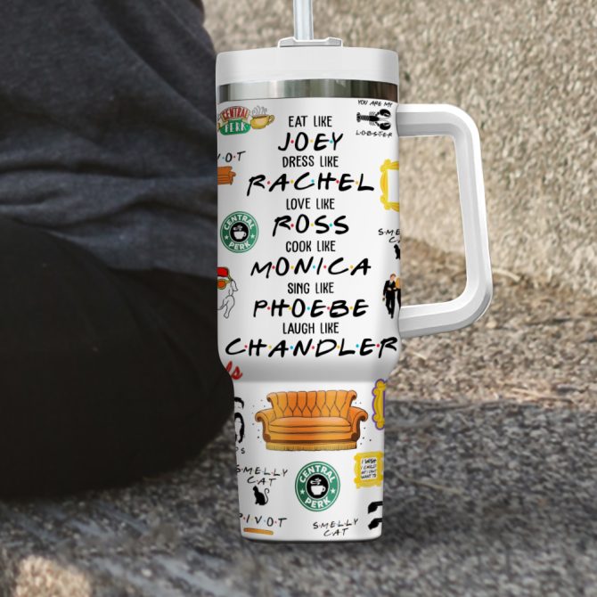 Friends Tv Series Custom Stanley Quencher 40Oz Stainless Steel - Image 3