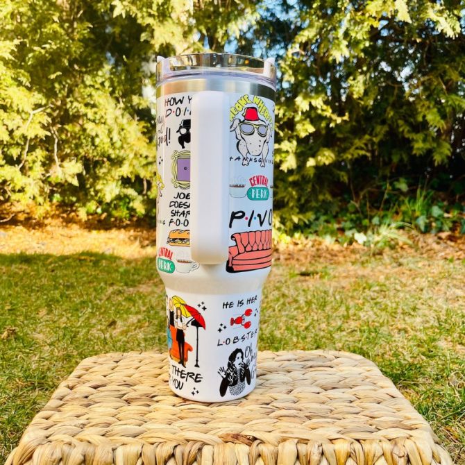 Friends Tv Series Custom Stanley Quencher 40Oz Stainless Steel - Image 3