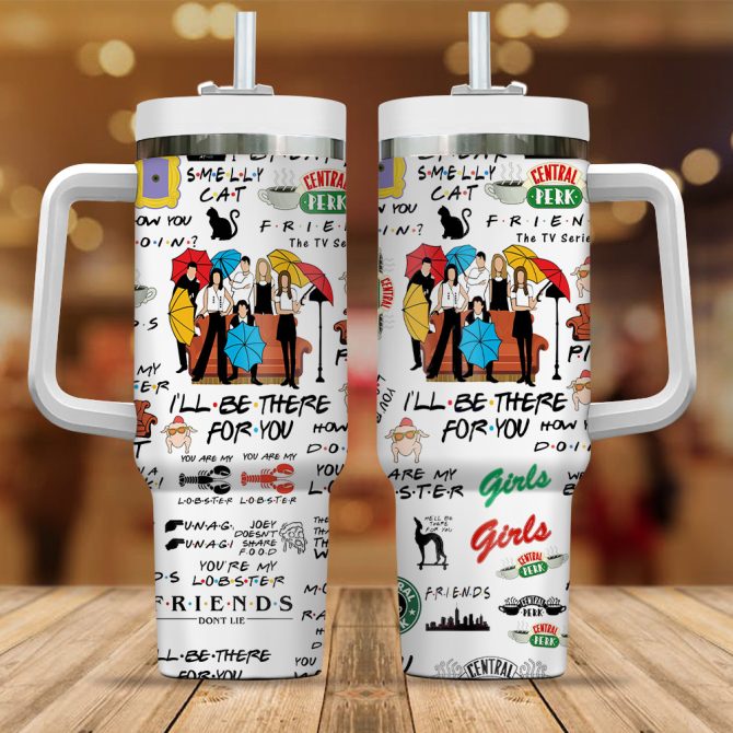 Friends Tv Series Custom Stanley Quencher 40Oz Stainless Steel