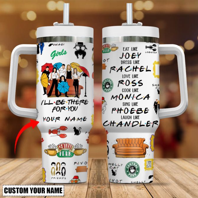Friends Tv Series Custom Stanley Quencher 40Oz Stainless Steel
