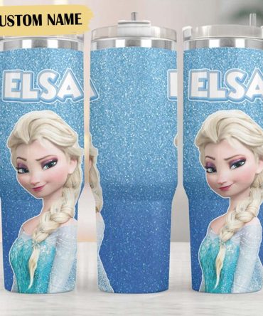 Frozen Cartoon Custom Stanley Quencher 40Oz Stainless Steel Tumbler