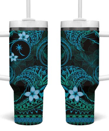 Fsm Chuuk State Tribal Ocean Custom Stanley Quencher 40Oz Stainless Steel Tumbler With Handle