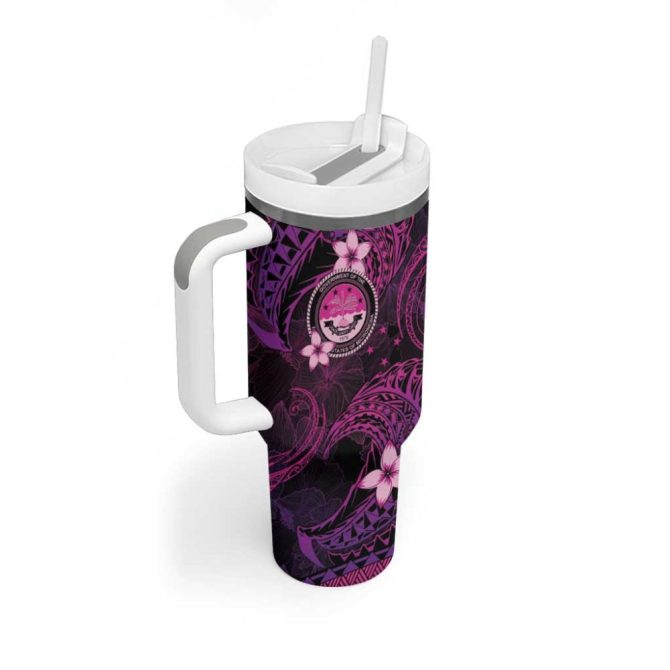 Fsm Culture Day Tribal Pink Custom Stanley Quencher 40Oz Stainless Steel Tumbler With Handle - Image 2