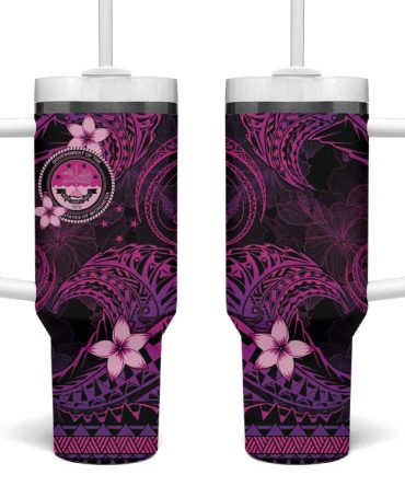 Fsm Culture Day Tribal Pink Custom Stanley Quencher 40Oz Stainless Steel Tumbler With Handle