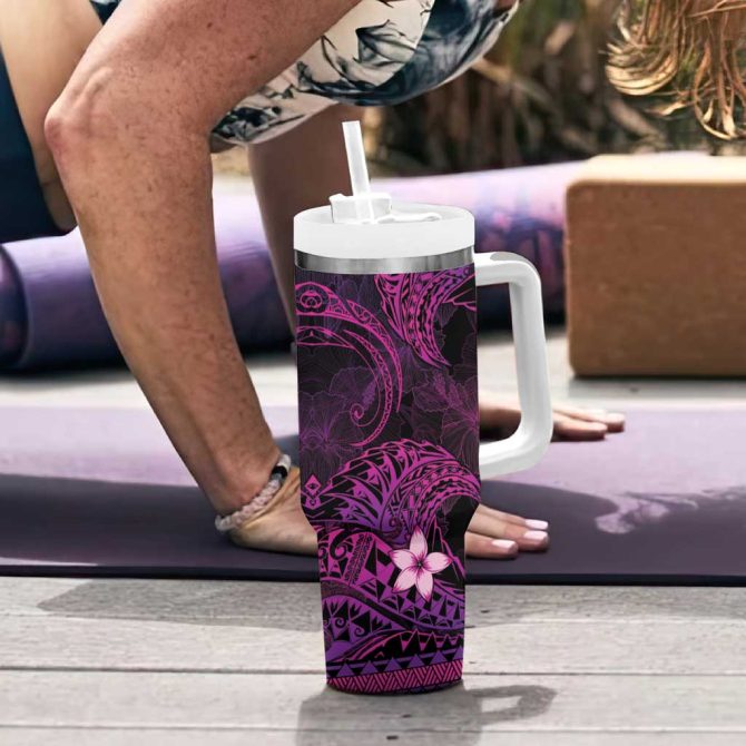 Fsm Culture Day Tribal Pink Custom Stanley Quencher 40Oz Stainless Steel Tumbler With Handle - Image 6