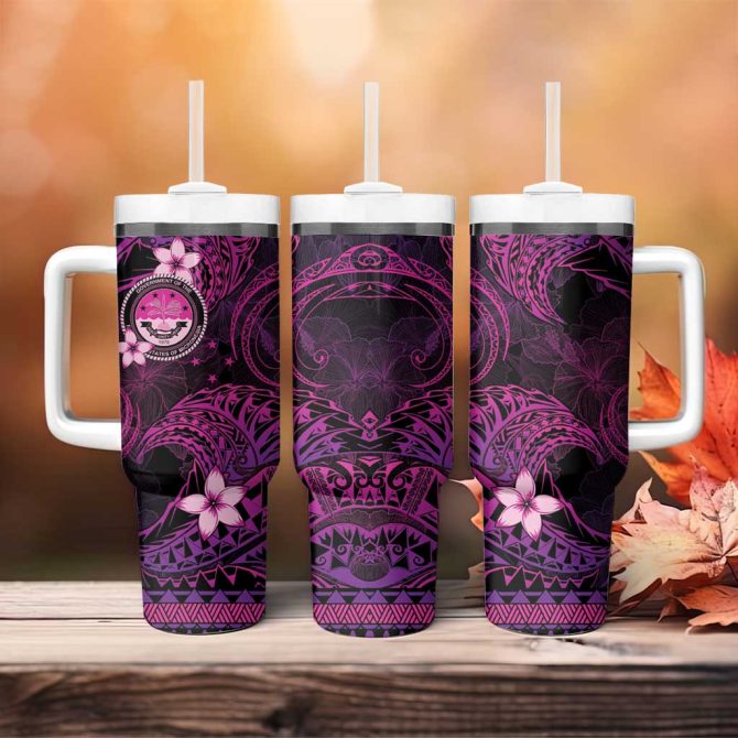 Fsm Culture Day Tribal Pink Custom Stanley Quencher 40Oz Stainless Steel Tumbler With Handle - Image 4