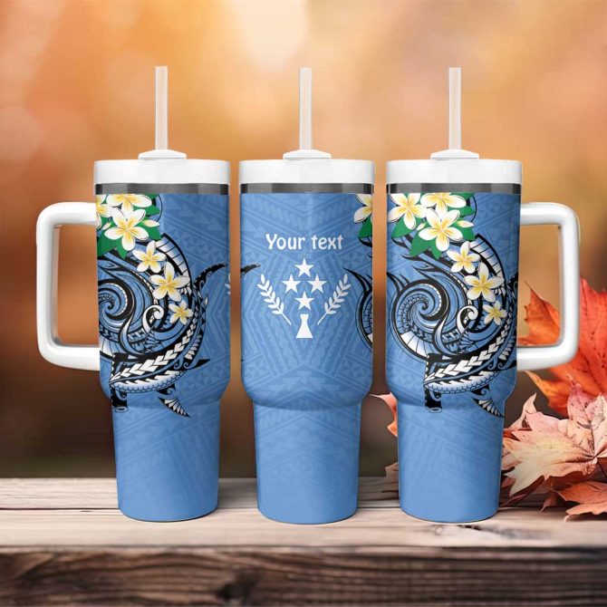 Fsm Kosrae Polynesian Shark Tattoo Custom Stanley Quencher 40Oz Stainless Steel Tumbler With Handle - Image 4