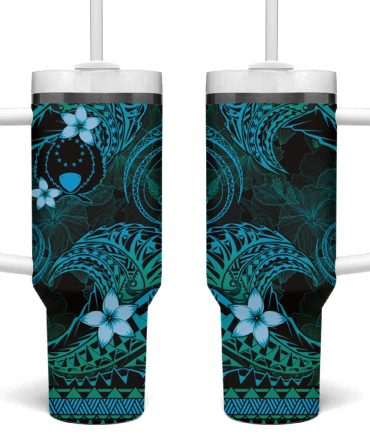Fsm Pohnpei State Tribal Ocean Custom Stanley Quencher 40Oz Stainless Steel Tumbler With Handle