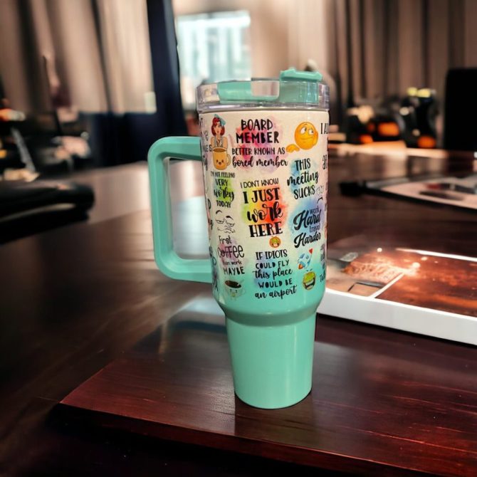 Funny Work Custom Stanley Quencher 40Oz Stainless Steel Tumbler - Image 2