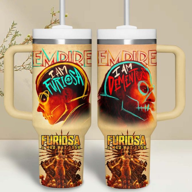 Furiosa A Mad Max Saga Movies Custom Stanley Quencher 40Oz Stainless Steel Tumbler - Image 2
