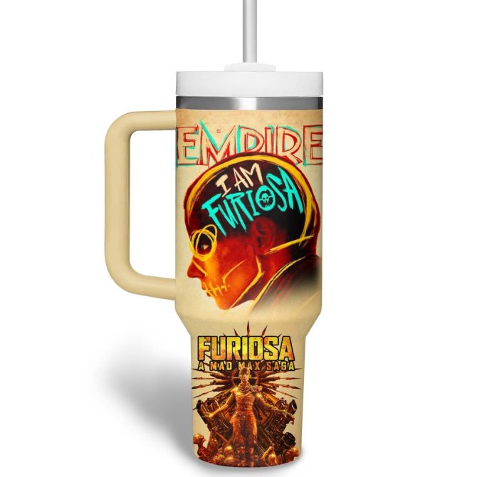 Furiosa A Mad Max Saga Movies Custom Stanley Quencher 40Oz Stainless Steel Tumbler - Image 3