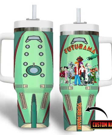 Futurama Tv Series Custom Stanley Quencher 40Oz Stainless Steel Tumbler