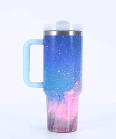 Galaxy Sky Custom Stanley Quencher 40Oz Stainless Steel Tumbler With Handle